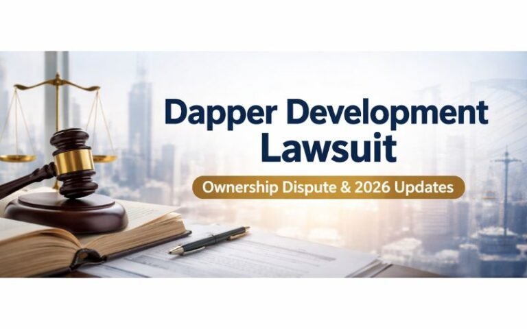 Dapper Development lawsuit case showing legal documents, gavel, and ownership dispute concept in 2026
