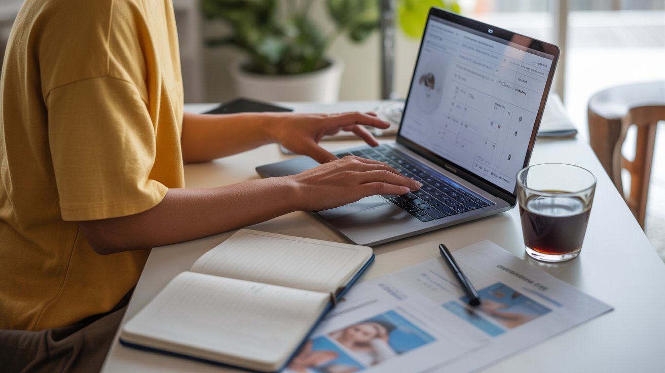 consumer researching supplements online safety