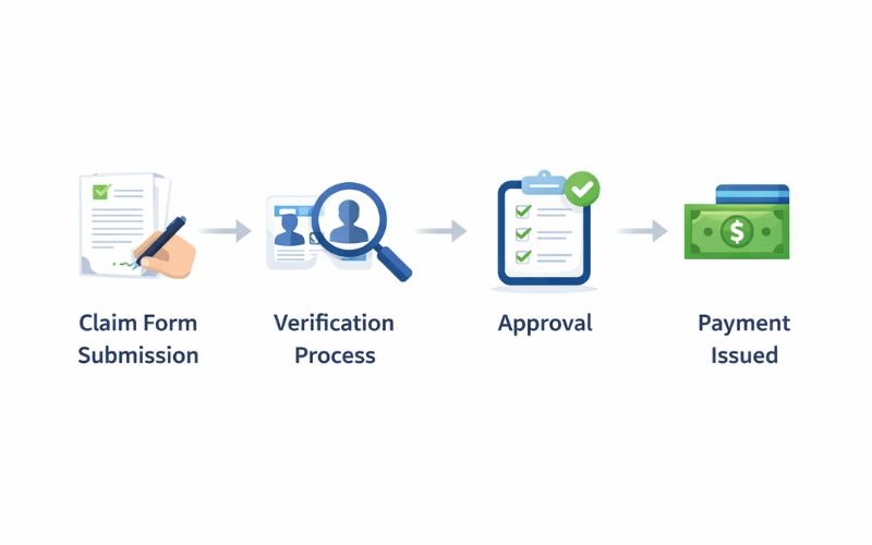 steps to file cash app settlement claim process infographic