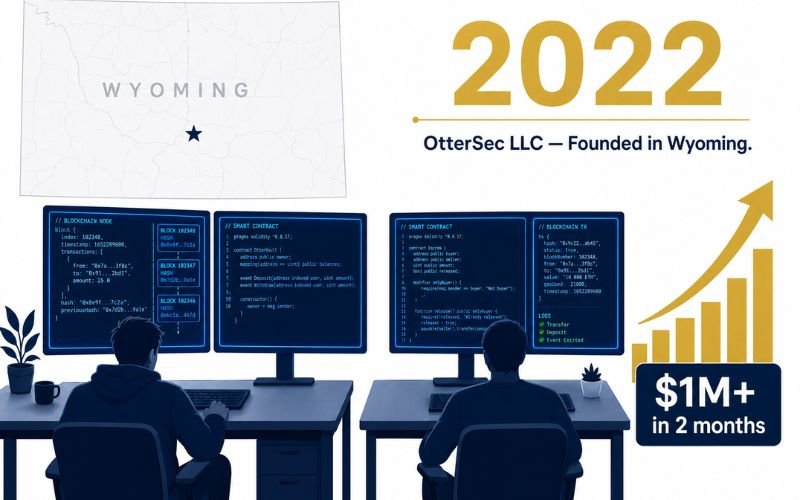 OtterSec LLC founded 2022 Wyoming blockchain security company two founders