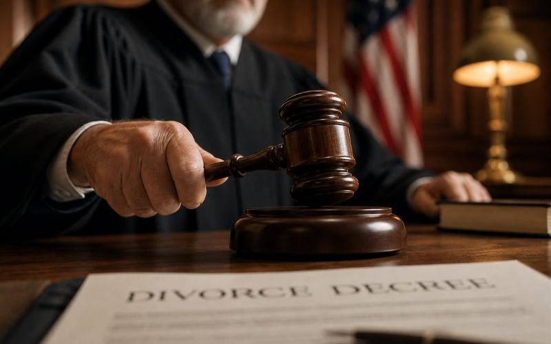 default divorce judgment court decision