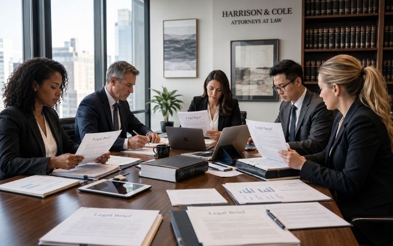 law firm preparing amicus brief legal research