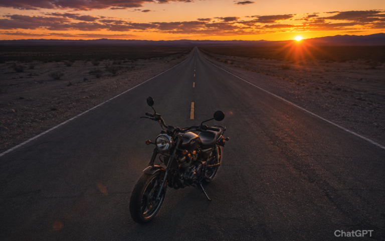 It includes the focus keyword motorcycle accident attorney, describes the image clearly for screen readers, stays under 125 characters, and avoids keyword stuffing.