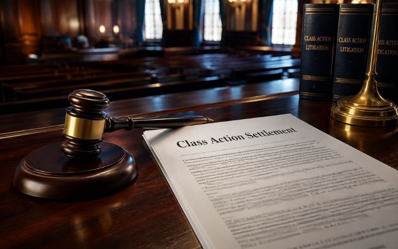 TaxRise lawsuit settlement updates 2026 legal gavel and court document